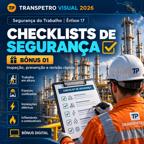 Capa do bônus 01 — Checklists de Segurança